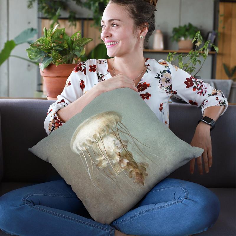 Treasures From The Sea Vi Throw Pillow By Danhui