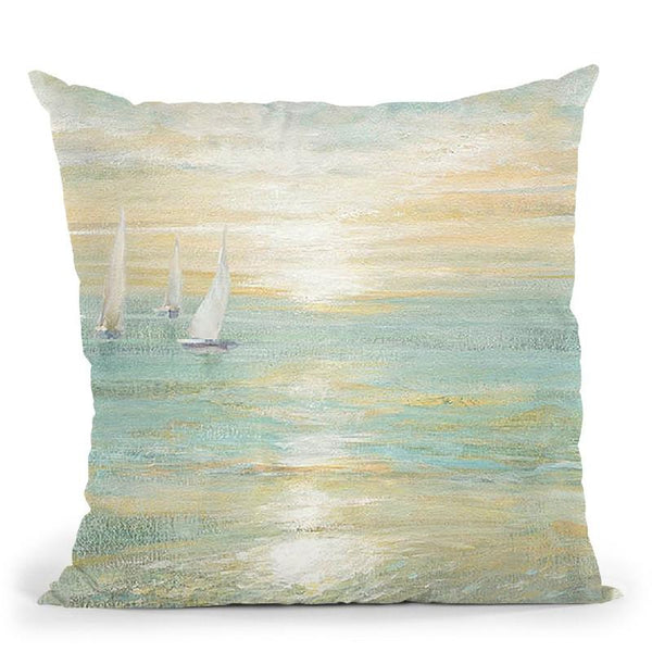 Sunrise Sailboats I Throw Pillow By Danhui