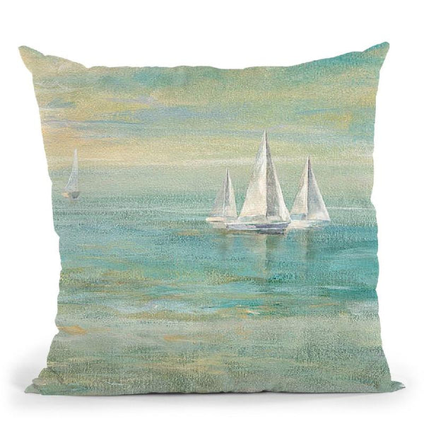 Sunrise Sailboats Ii Throw Pillow By Danhui