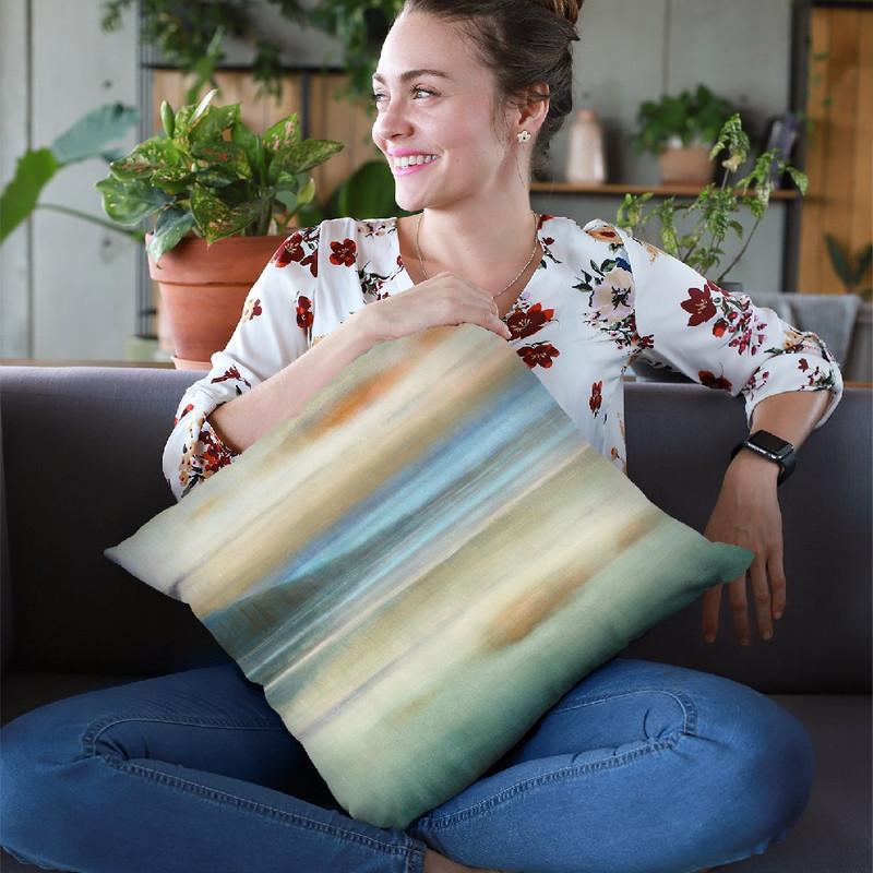 Coastal Sunset Throw Pillow By Danhui