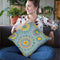 Floursack Autumn Pattern Vb Throw Pillow By Danhui