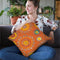 Floursack Autumn Pattern Vc Throw Pillow By Danhui