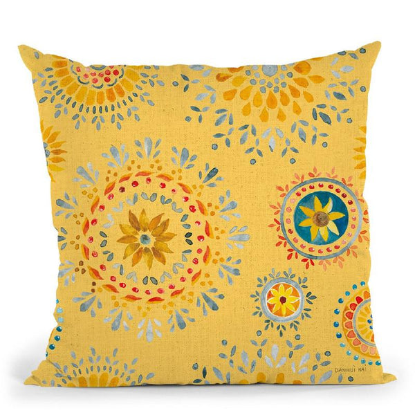 Floursack Autumn Pattern Vd Throw Pillow By Danhui