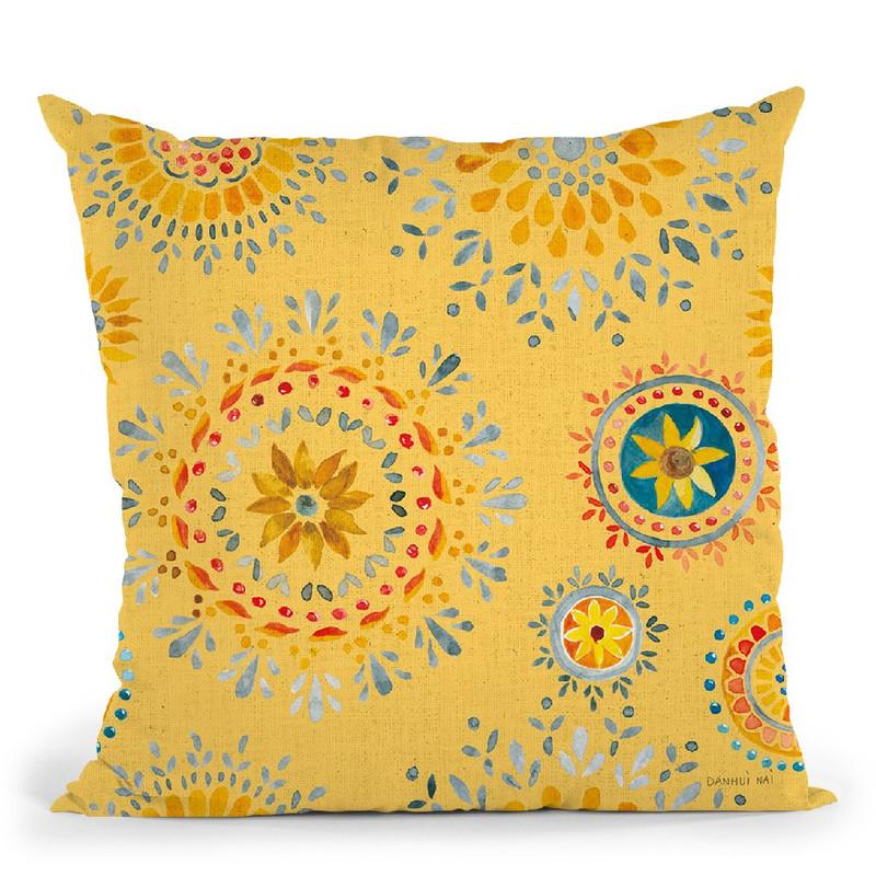 Floursack Autumn Pattern Vd Throw Pillow By Danhui