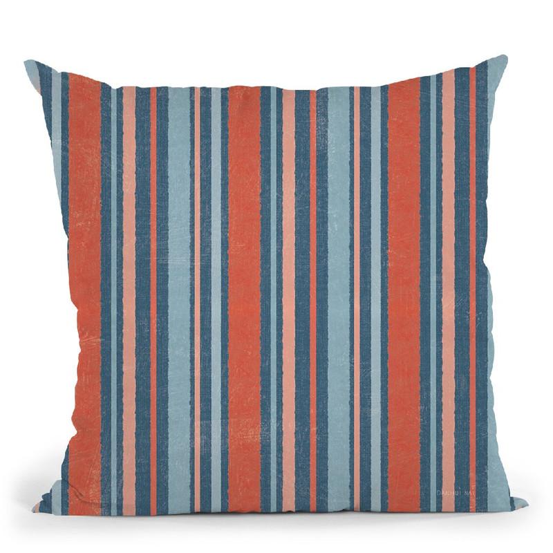 Floursack Nautical Pattern Iib Throw Pillow By Danhui