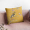 Unisex Goldfinch On Gold Throw Pillow By Danhui