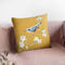 Nuthatch On Gold Throw Pillow By Danhui