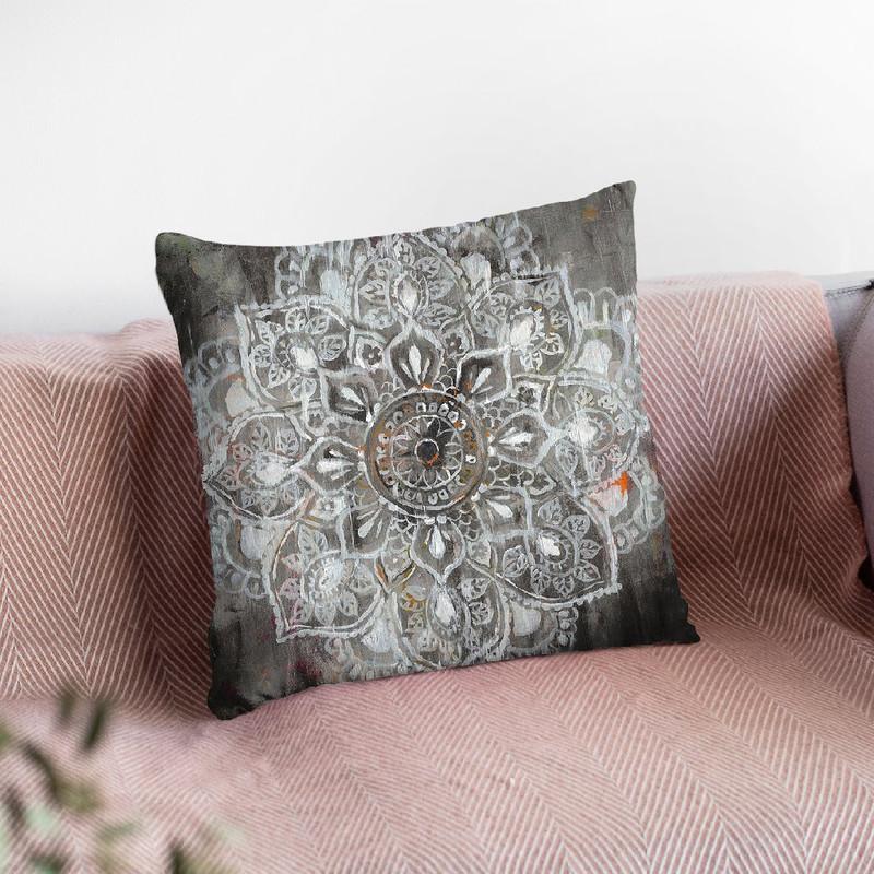 Mandala In Neutral Ii Throw Pillow By Danhui