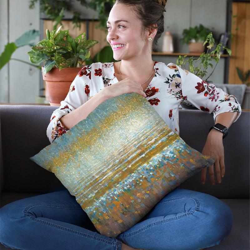 Rains Over Throw Pillow By Danhui