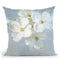 Blossoms On Blue Ii Throw Pillow By Danhui