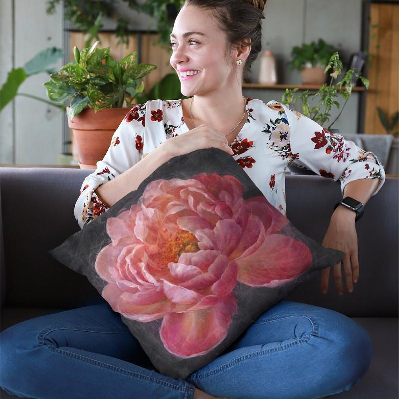 Vivid Floral I Throw Pillow By Danhui