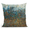 Blue And Bronze Dots Throw Pillow By Danhui
