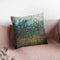 Blue And Bronze Dots Throw Pillow By Danhui