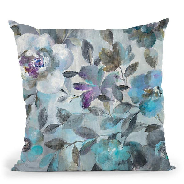 Twilight Flowers Throw Pillow By Danhui