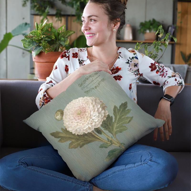 November Chrys Throw Pillow By Danhui