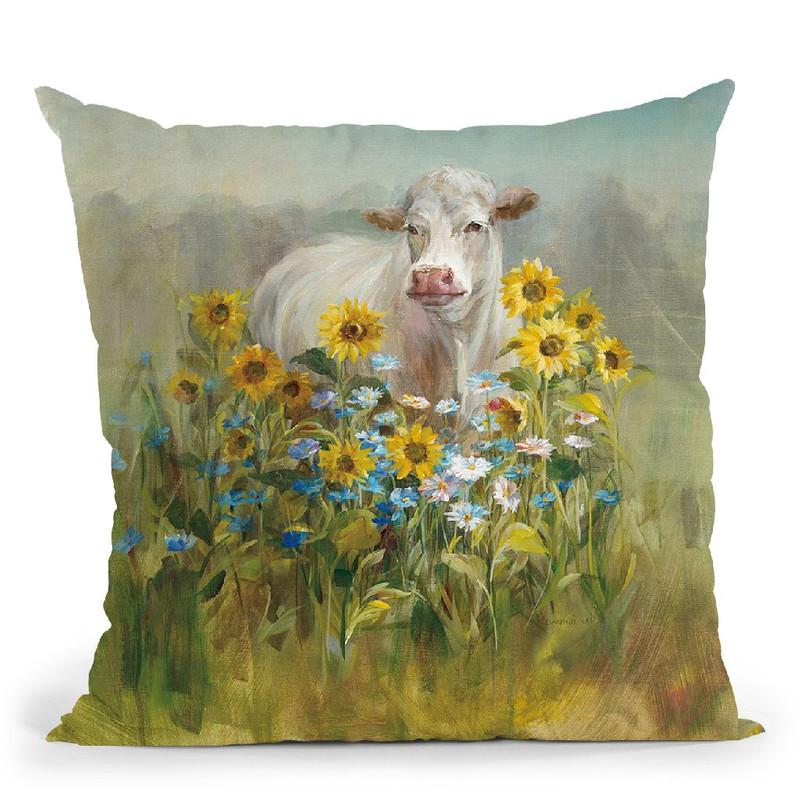 Farm And Field I Throw Pillow By Danhui