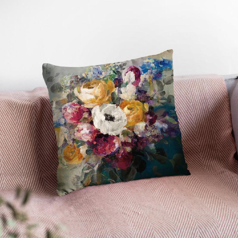 Fall Bouquet Throw Pillow By Danhui