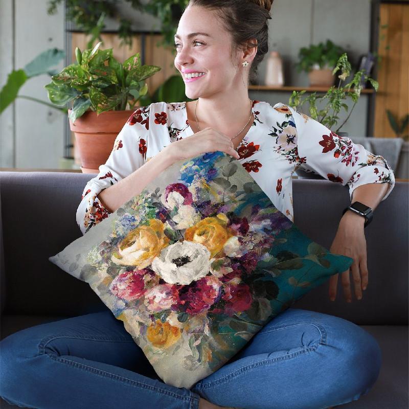 Fall Bouquet Throw Pillow By Danhui
