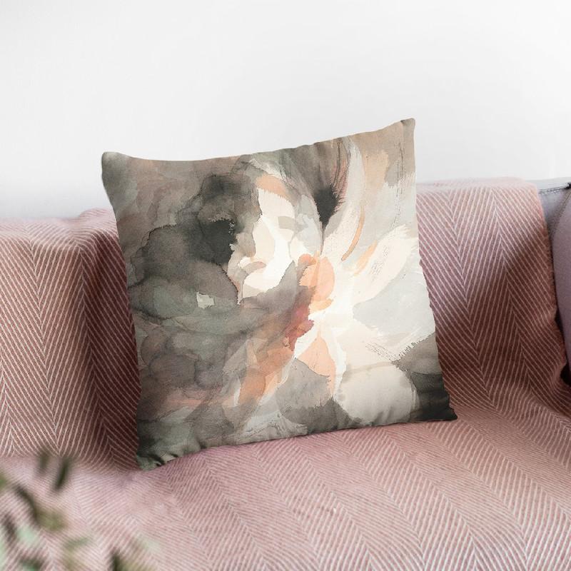 Abstract Peony Throw Pillow By Danhui
