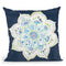 Jaipur Vi Navy Throw Pillow By Danhui