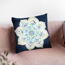 Jaipur Vi Navy Throw Pillow By Danhui