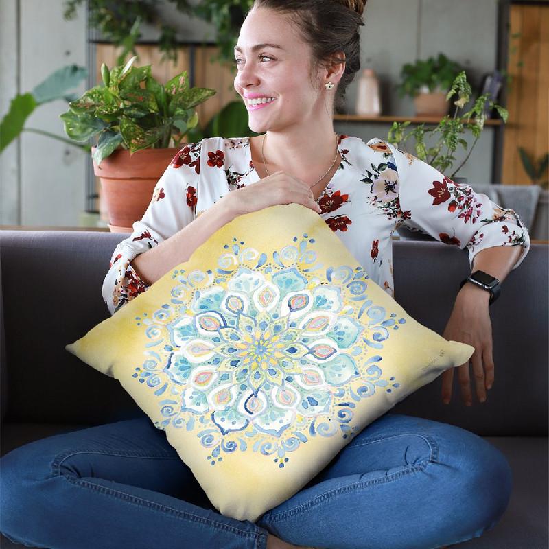 Jaipur Vii Throw Pillow By Danhui