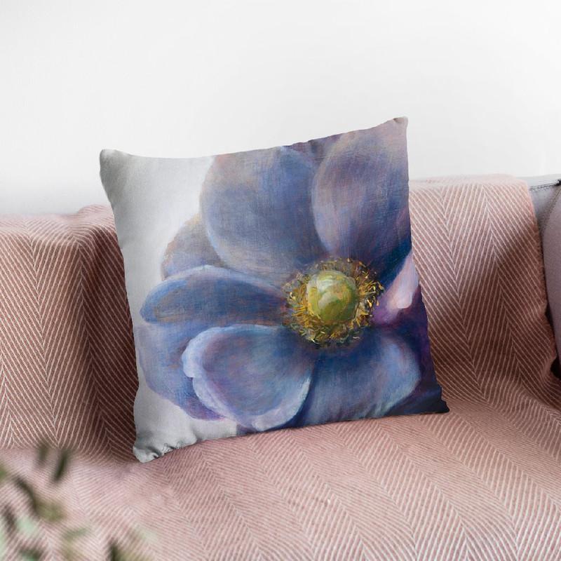 Contemporary Anemone Throw Pillow By Danhui