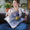 Contemporary Anemone Throw Pillow By Danhui