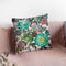 Floral Succulents V2 On Pink Throw Pillow By Danhui