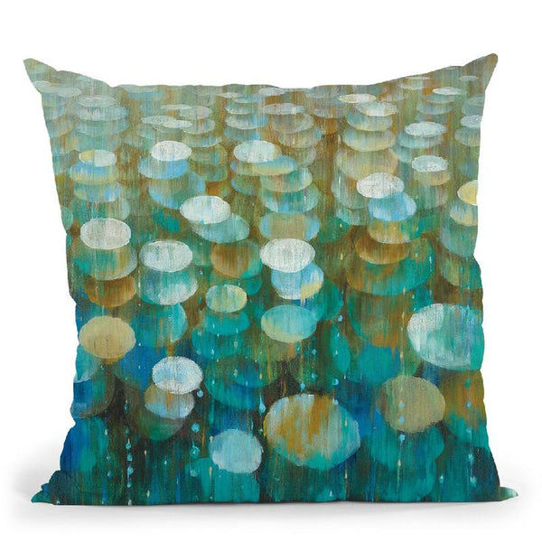 Rain Drops Throw Pillow By Danhui