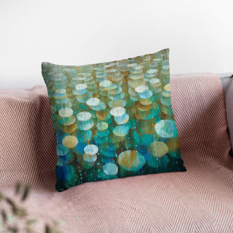 Rain Drops Throw Pillow By Danhui