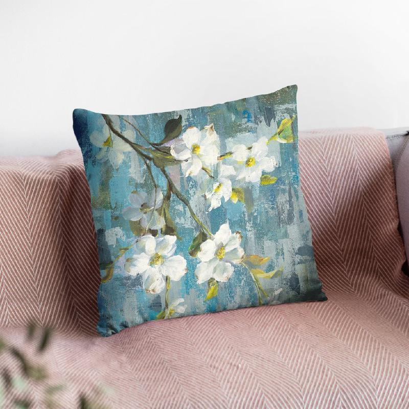 Graceful Magnolia Ii Throw Pillow By Danhui