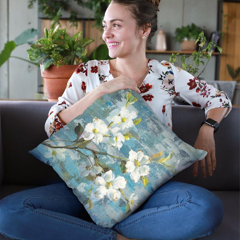 Graceful Magnolia Ii Throw Pillow By Danhui
