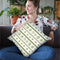 Floursack Holiday Bright Pattern Iih Throw Pillow By Danhui