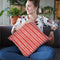 Floursack Holiday Bright Pattern Ivb Throw Pillow By Danhui
