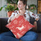 Floursack Holiday Bright Pattern Ie Throw Pillow By Danhui