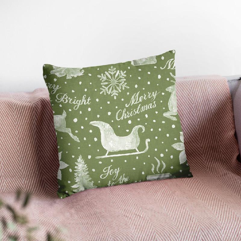Floursack Holiday Bright Pattern Id Throw Pillow By Danhui