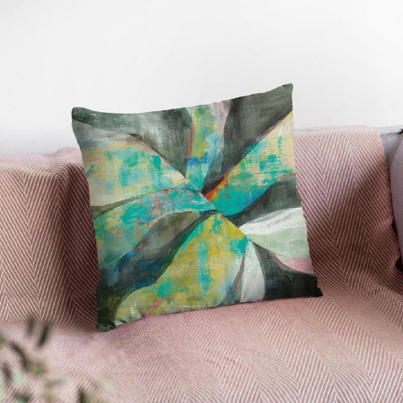 In The Valley Abstract Ii Throw Pillow By Danhui