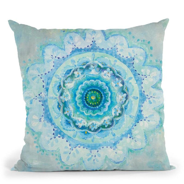 Coastal Mandala Throw Pillow By Danhui