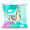 Llama Square You Llamazing Throw Pillow By Dom Vari