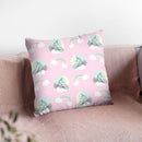 Unicorn Moon Pattern Pink Throw Pillow By Dom Vari