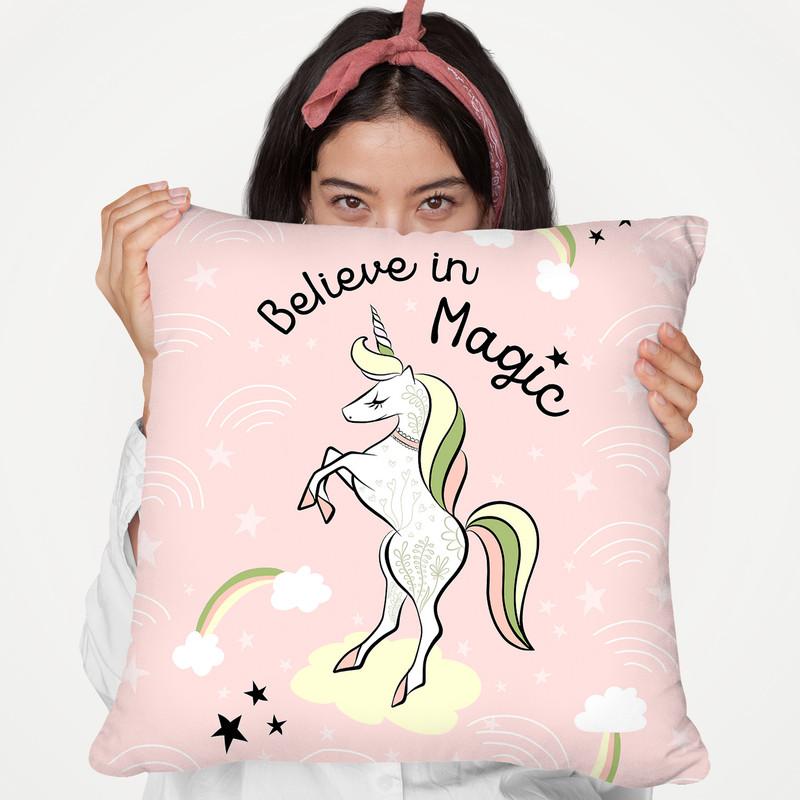 Trendy Unicorn Throw Pillow By Dom Vari