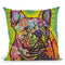 French Bulldog Square Throw Pillow By Dean Russo