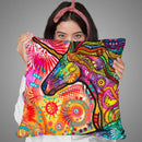 Rainbow Unicorn Throw Pillow By Dean Russo
