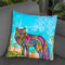Electric Fox Throw Pillow By Dean Russo