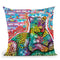Electric Leopard Throw Pillow By Dean Russo