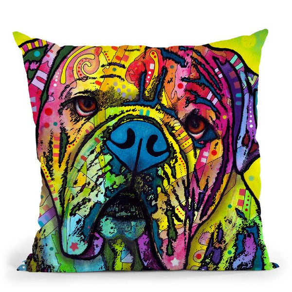Hey Bulldog Throw Pillow By Dean Russo