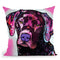 Black Lab Throw Pillow By Dean Russo