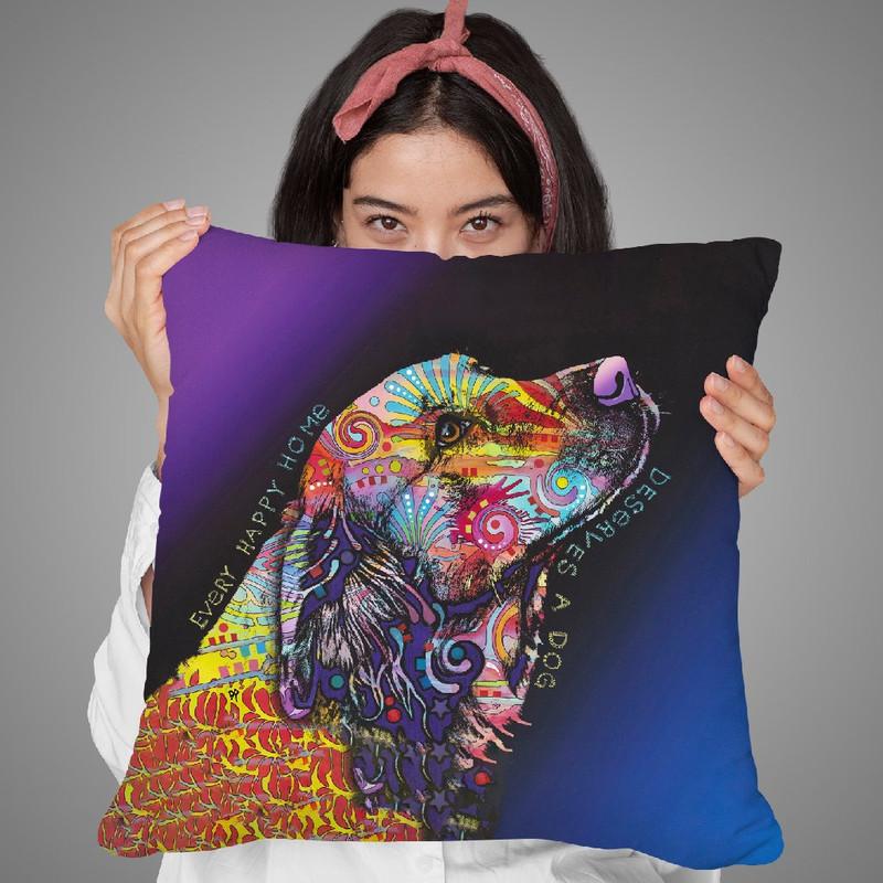 Every Happy Home Throw Pillow By Dean Russo