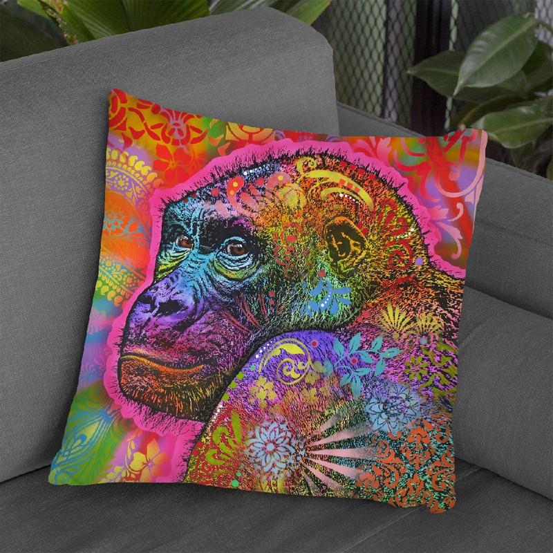 Gorilla Throw Pillow By Dean Russo